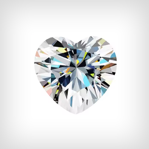 White D Color Moissanite Stone Heart Cut with AGL Certificate