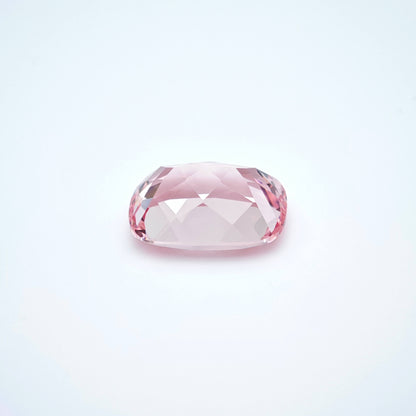 Lab grown Pink Sapphire Cushion Cut Sakura Light Pink Color 9.4ct