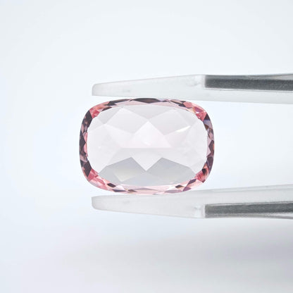 Lab grown Pink Sapphire Cushion Cut Sakura Light Pink Color 9.4ct