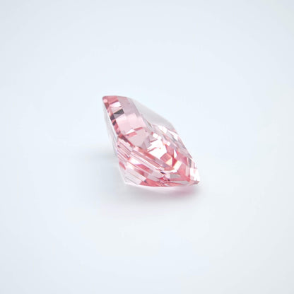 Lab grown Pink Sapphire Emerald Cut Sakura Light Pink Color  9.66ct